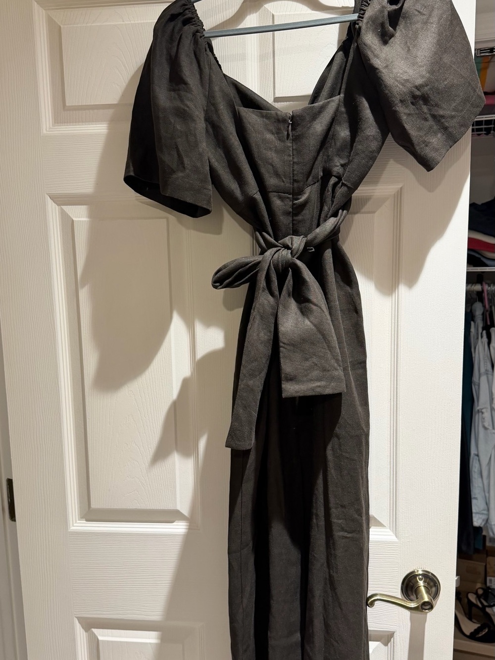 Banana Republic Brown Linen Sweetheart Maxi Dress - Picture 6 of 8